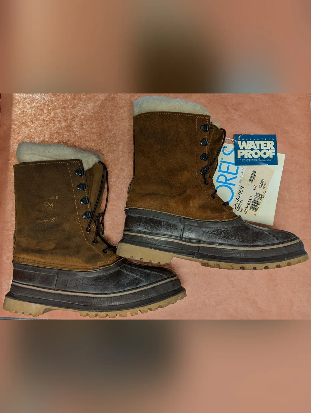 Vintage Kaufman Sorels Crusader Men's Boots - Brown - Size 8 - Used